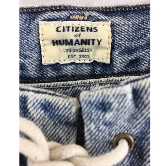 Like New Citizens of Humanity Gemma Lace Up Jeans - Picture 9 of 13